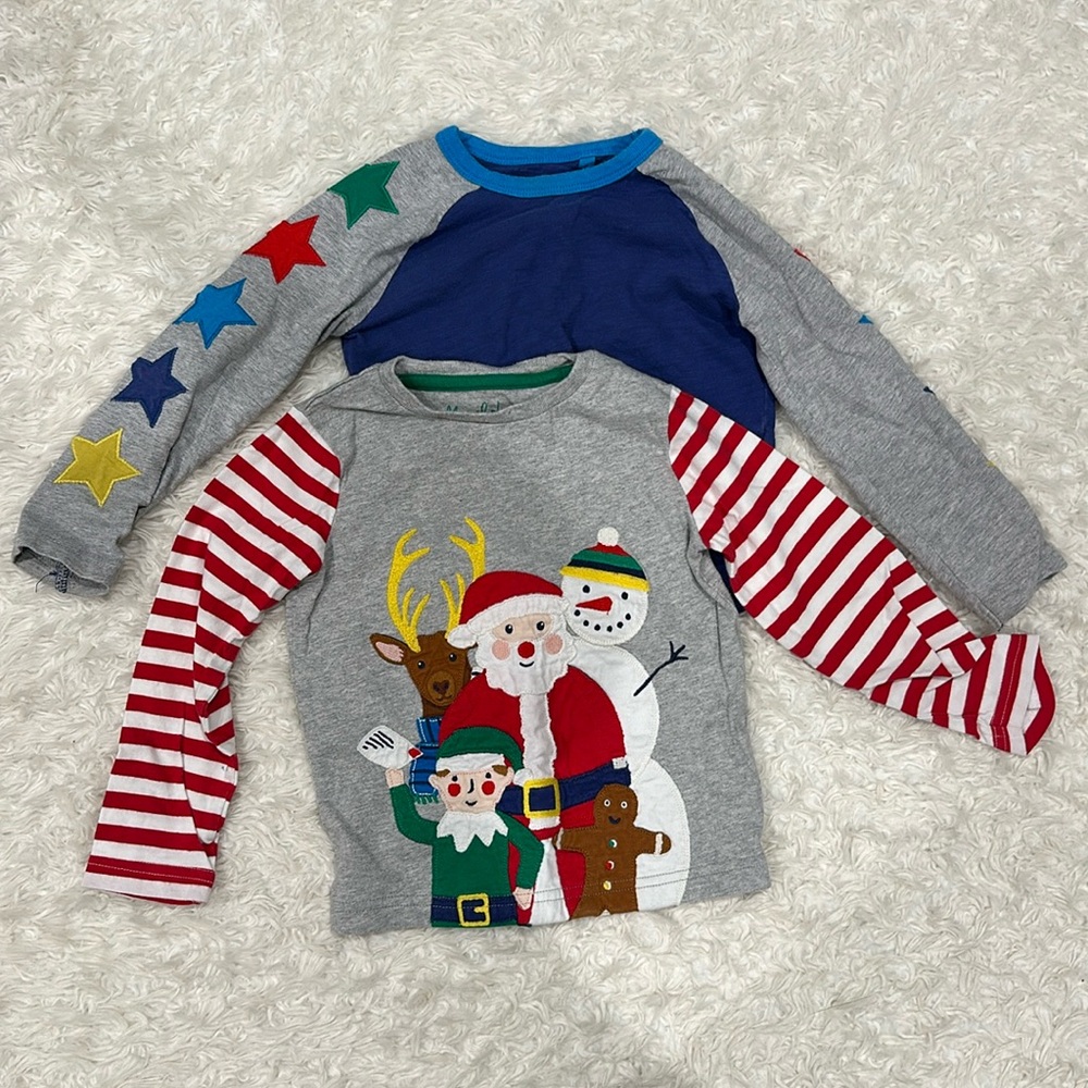 2-pack! mini boden long sleeve baby tops